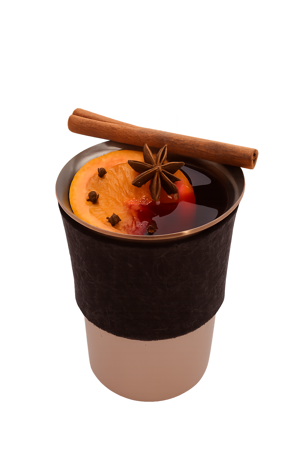 Edelstahlplattierter Glühweinbecher