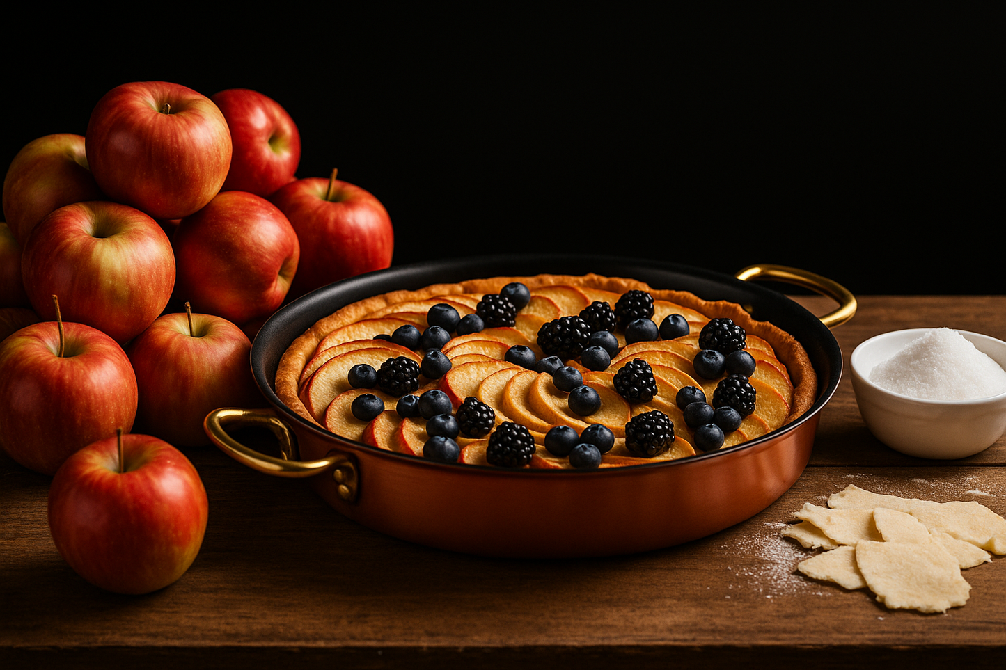 Tarte-Tatin-Backformen, Crêpepfanne