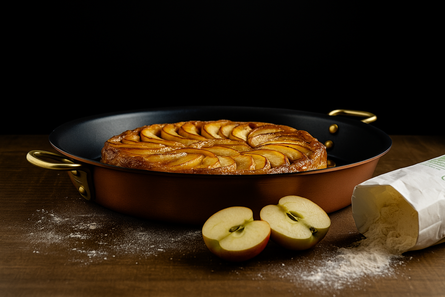 Tarte-Tatin-Backformen, Crêpepfanne