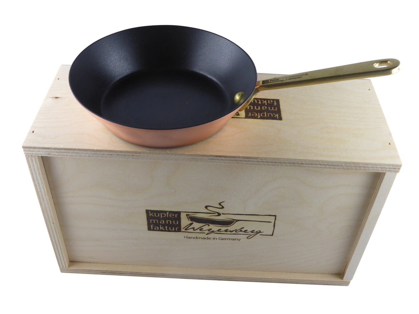 Mini Stielpfanne 12 cm Durchmesser für Induktion mit Keramikversiegelung