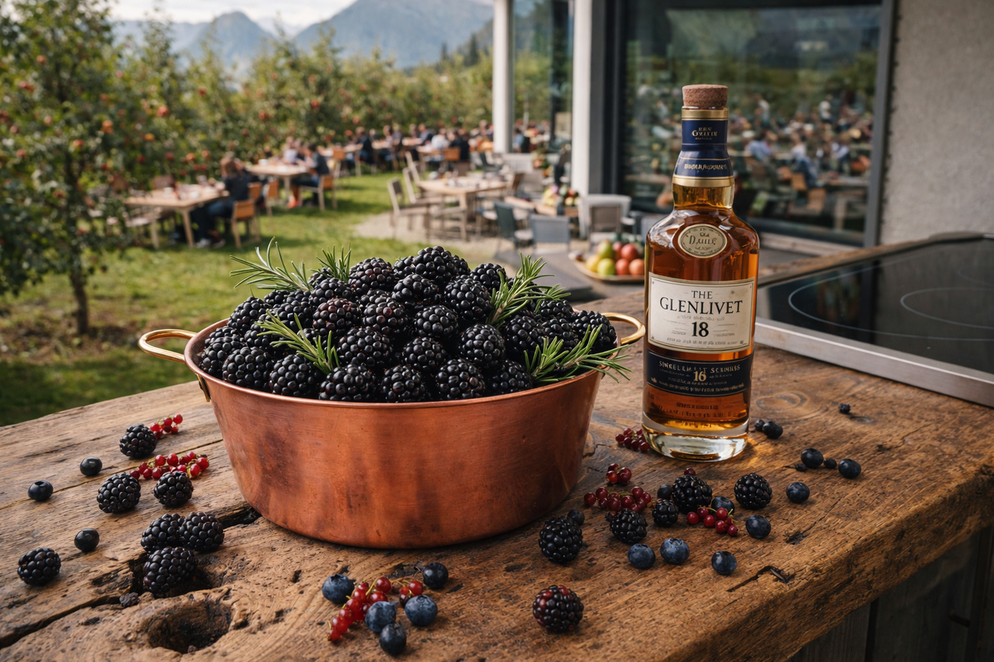 Kupfermarmeladentopf mit Induktion