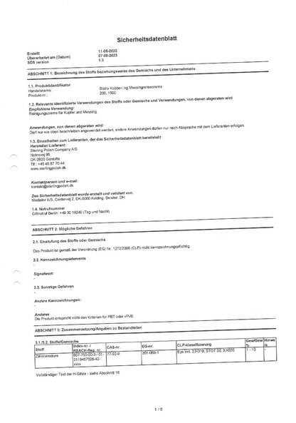 Kupferpflegecreme Bistro