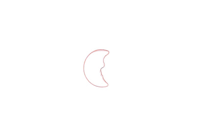 Mond mit Gesicht Ausstechform