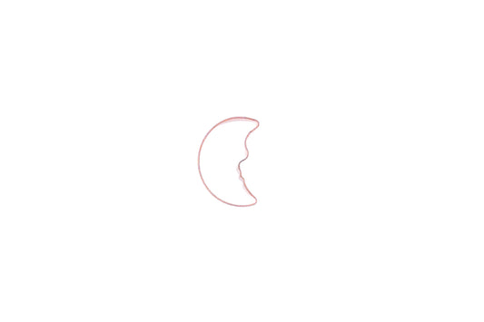 Mond mit Gesicht Ausstechform